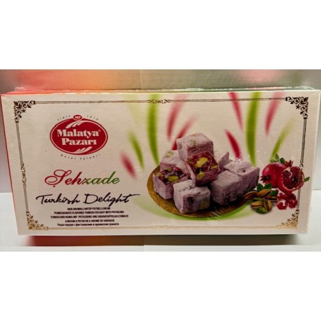 Malatya lokum granatowe z pistacjami 300g Malatya lokum granatowe z pistacjami 300g