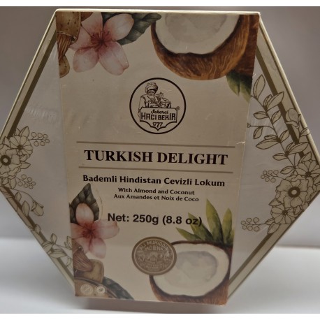 Hacibekir lokum z koks migdał 325g Hacibekir lokum z koks migdał 325g