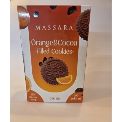 Massara ciasteczka kakao-pomarańcza 250g