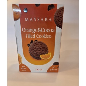 Massara ciasteczka kakao-pomarańcza 250g
