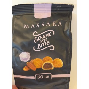 Massara ciastka z sezamem i nadzieniem daktylowym 50g