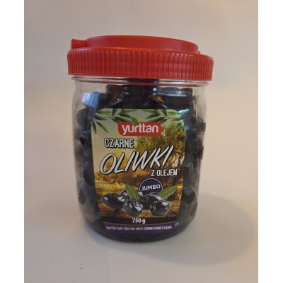 Yurttan oliwki czarne z pestkami jumbo 750g