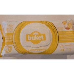 Buket chusteczki nawilżane do czyszczenia o zapachu cytrynowym