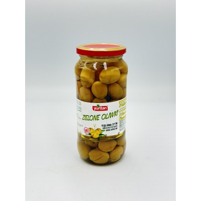 Yurttan zielone oliwki z pestkami cięte 540g