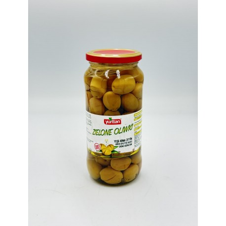Yurttan zielone oliwki z pestkami cięte 540g