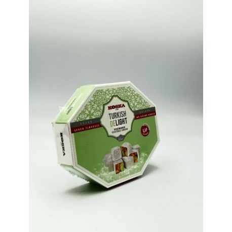 Rachatłukum z pistacjami bez dodatku cukru (zawiera substancje słodzące:)