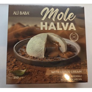 Mole chałwa z nadzieniem z ciasteczek Lotus