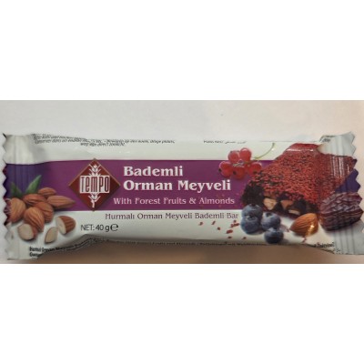 Tempo baton daktylowy z owocami leśnymi 40g