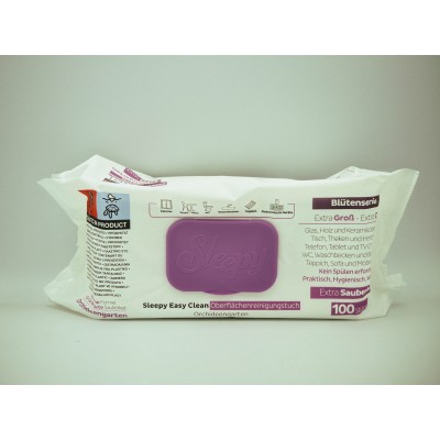Sleepy mokre chusteczki do sprzątania o zapachu orchidei 100 szt.