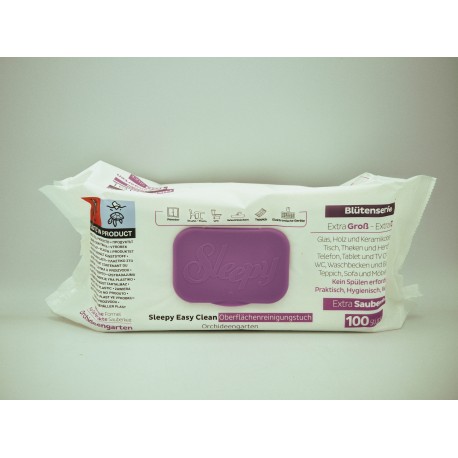 Sleepy mokre chusteczki do sprzątania o zapachu orchidei 100 szt.