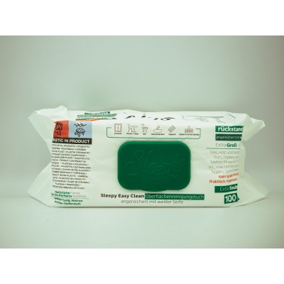 Sleepy mokre chusteczki do sprzątania z białym mydłem 100 szt.