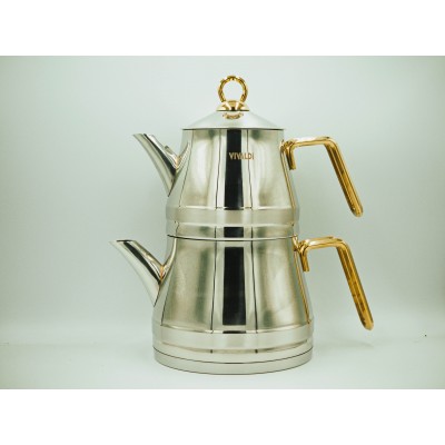 Vivaldi Elegance podwójny czajnik do parzenia herbaty tureckiej